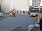 Tumulto em shopping da parte alta