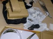 Material apreendido pela polícia