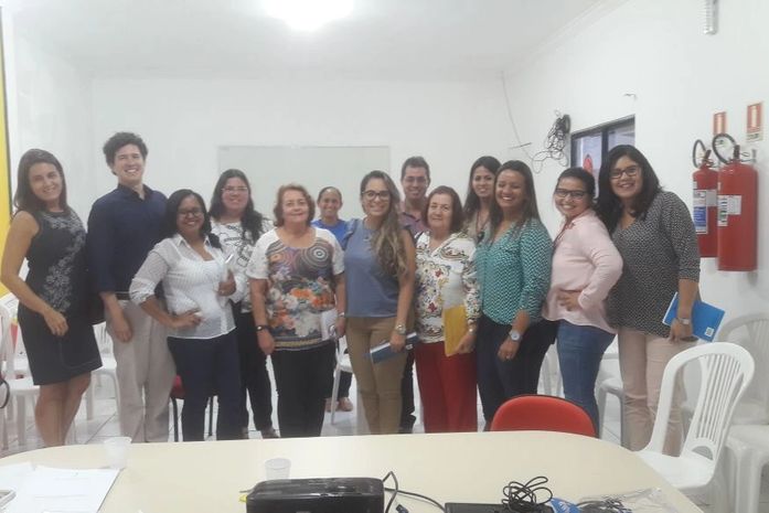 Representantes das entidades que organizam a I Feira Alagoana de Inclusão da Pessoa com Deficiência no Mercado de Trabalho