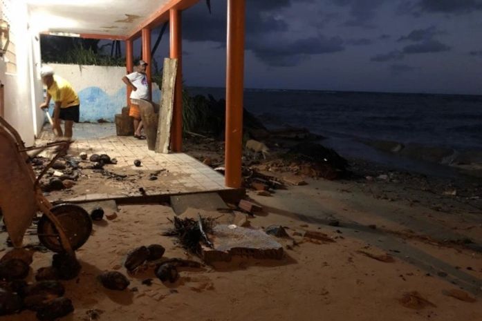 Moradores da Barra Nova voltam a sofre com destruição devido ao avanço do mar