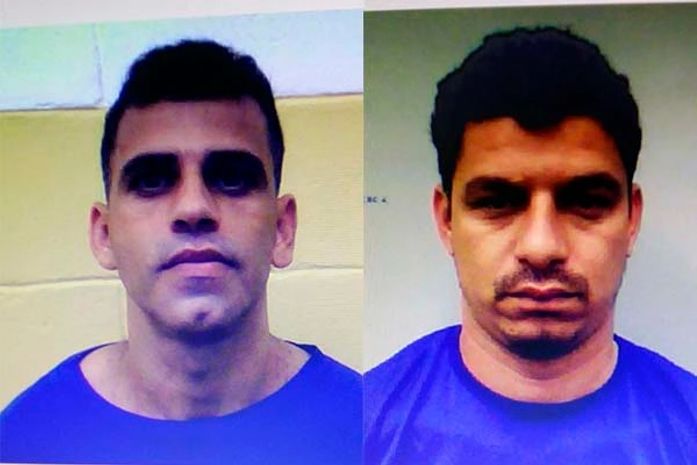 Ialex Costa Viana (foragido) e Ronaldo da Silva Florêncio (preso)