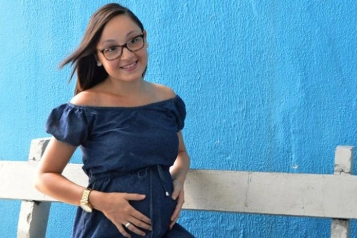 Futura mamãe, Joyce Araújo, 19 anos, segue à risca as recomendações