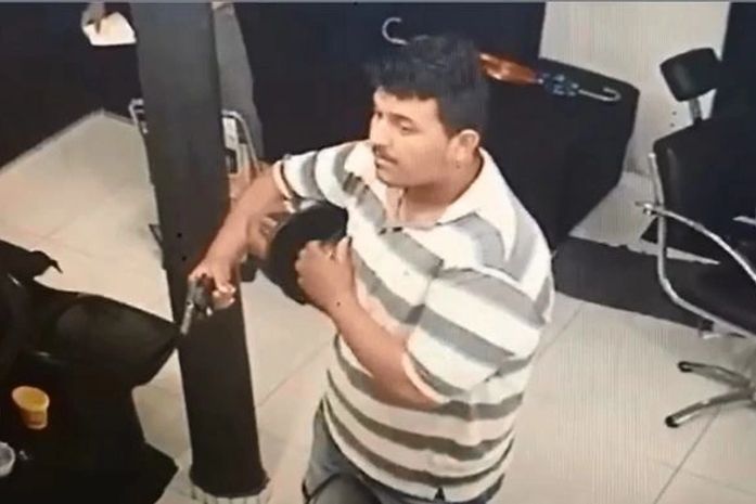 Imagem gravada pela câmera de segurança do local