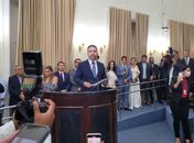 Paulo Dantas faz primeiro discurso como governador de Alagoas e assegura "estilo próprio de governar"