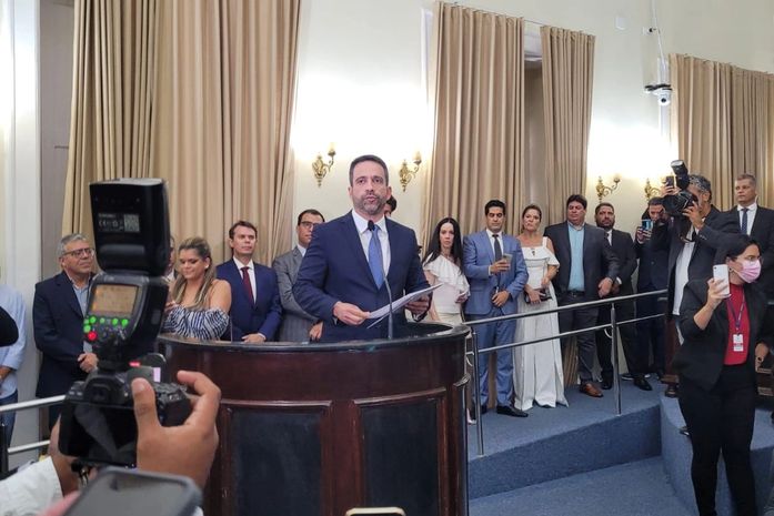 Paulo Dantas faz primeiro discurso como governador de Alagoas e assegura "estilo próprio de governar"