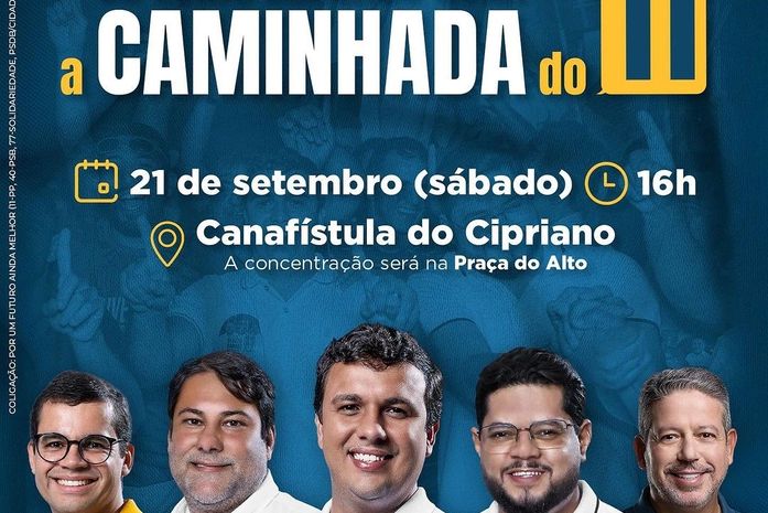 David, Bebeto Barros e Osvaldo Alexandre convidam para a primeira caminhada do 11, neste sábado, 21