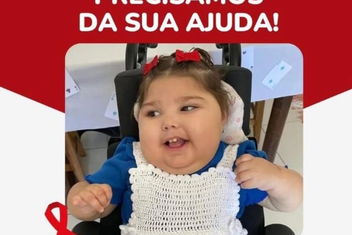 Família de menina de 2 anos faz apelo por doação de sangue em Maceió