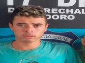 Josenildo Sena Alves, 18 anos, o "Ovo Frito", preso em Marechal Deodoro