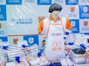 Segurança Alimentar: Semede entrega mais de 150 kits de EPI’s para merendeiros da rede municipal
