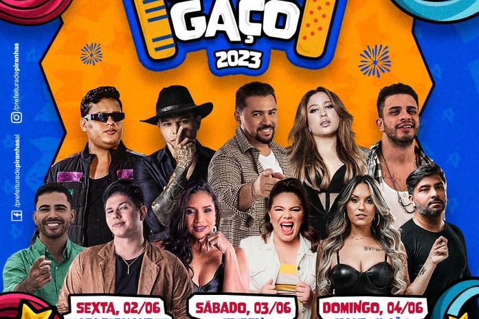 Forrogaço 2023: Piranhas divulga atrações, confira a programação completa ⠀
