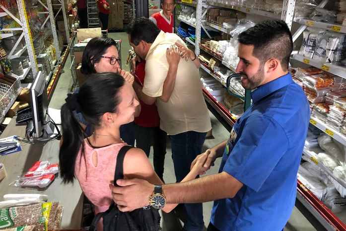 Severino e Randerson recebem o apoio de empresários e trabalhadores da Rua do Sol