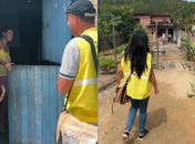 Agentes de endemias da Prefeitura de Matriz de Camaragibe orientam população no combate ao mosquito da dengue
