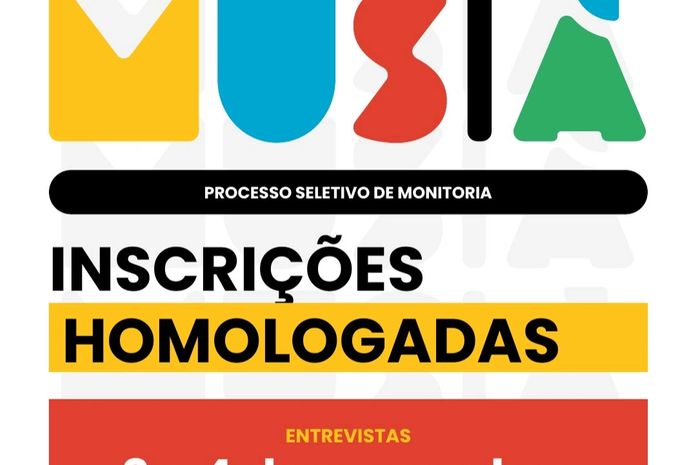 MUSIÁ divulga inscrições homologadas para monitoria