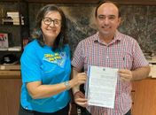 Rosa Tenório e Leandro Silva firmando parceria