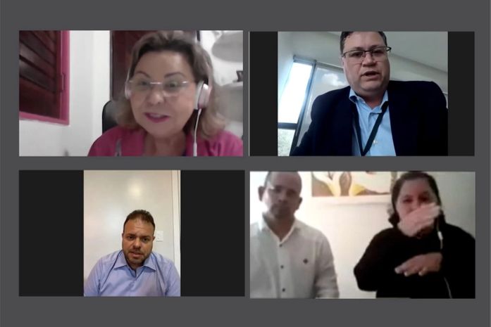 Teleconferência promovida pela deputada Tereza Nelma