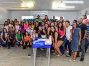Profissionais da 1ª Creche em tempo integral do município recebem capacitações para iniciar ano letivo de 2023