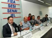 Governador com empresários