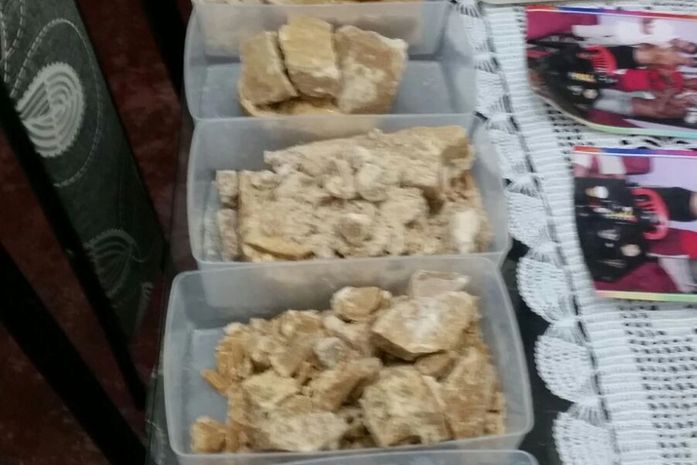 Pasta base de cocaína apreendida pela PF em Arapiraca