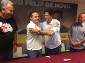 Com os Calheiros e Paulão, Haddad esteve em Maceió