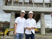 Ronaldo e Guilherme Lopes conferem o avanço da obra da ponte e confirmam que será inaugurada ainda em 2026