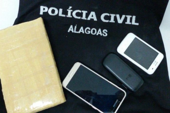 Material apreendido com os acusados