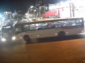 Imagens mostram colisão entre ônibus no cruzamento das Avenidas Rotary e Fernandes Lima