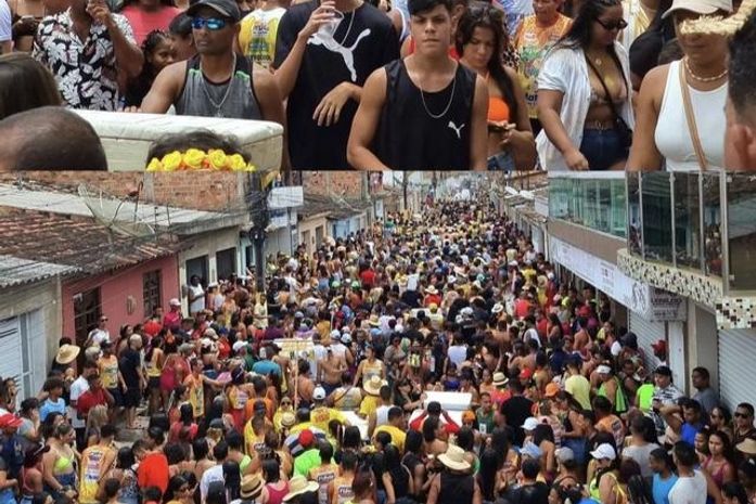 A cidade ficou tomada de gente durante os quatro dias de festa