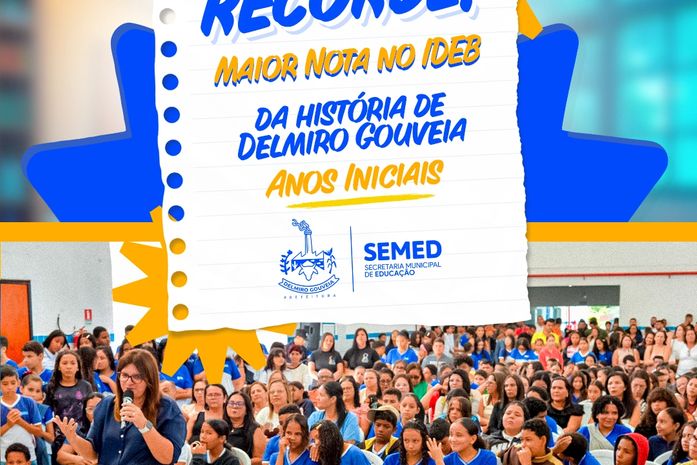Delmiro Gouveia atinge o maior IDEB de sua história na educação básica