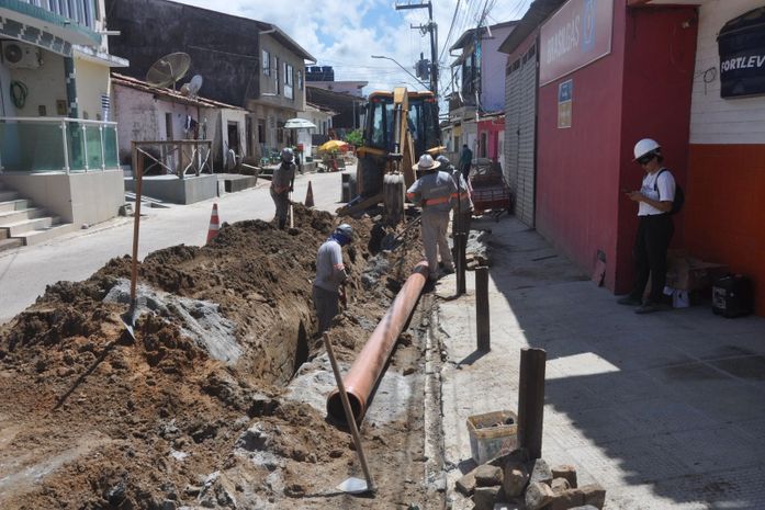 Porto de Pedras avança no saneamento com 60% das obras concluídas
