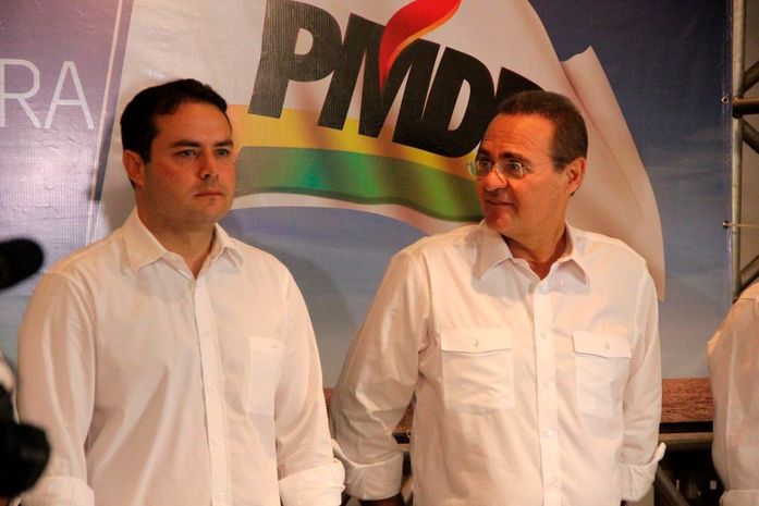Governador Renan Filho e o presidente do Senado, Renan Calheiros