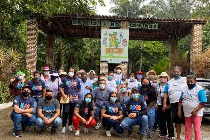 Assistência Social de Anadia promove passeio ao parque municipal para grupo de idosos do CRAS