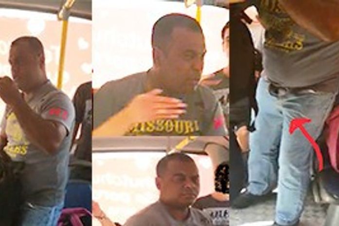 Estudante reage a assédio de homem suspeito de ato obsceno dentro de ônibus, em Maceió