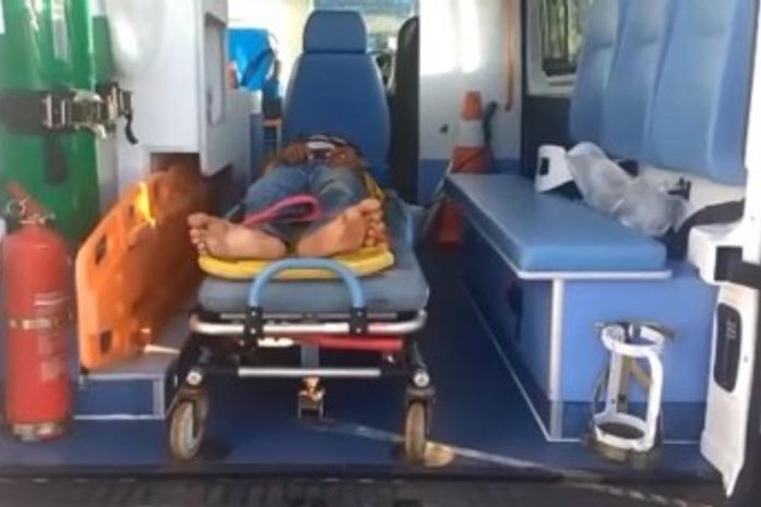 Ocupantes da moto ficaram feridos