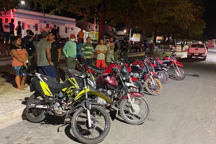 Durante operação, mais de 14 motos são apreendidas com queixa de roubo, chassis adulterados e lacres quebrados 
