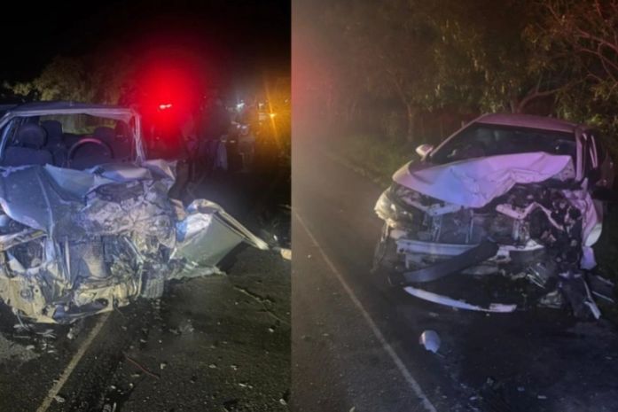 Idoso morre após colisão frontal entre dois carros na AL-130; veja imagens