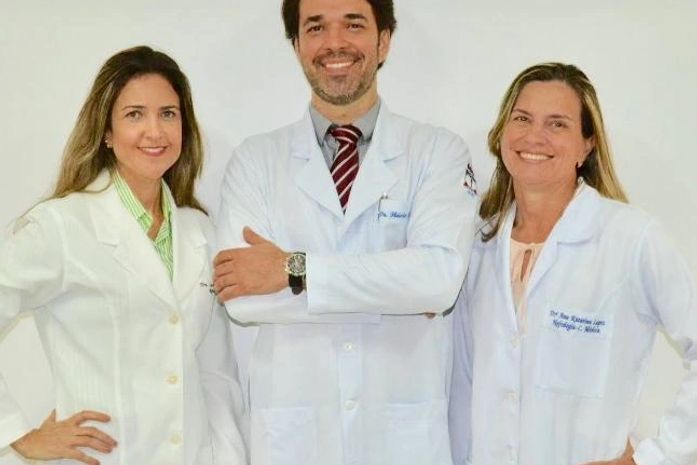 Dra Luciana Sampaio; Dr Flávio Teles; Dra Ana Katarina