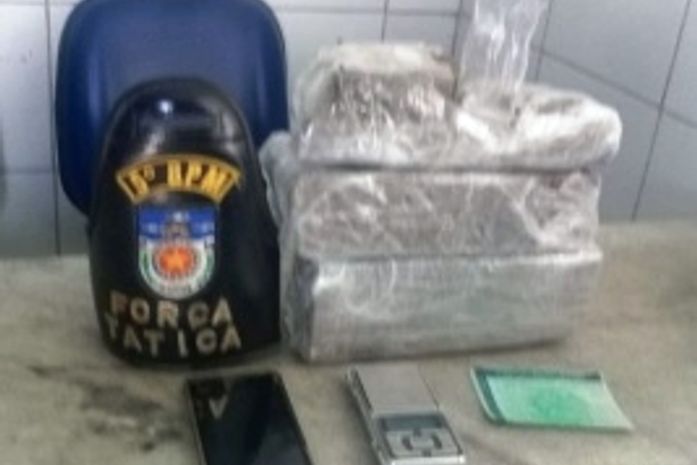 Mototaxista alegou que maconha seria levada para a rodoviária de Maceió.