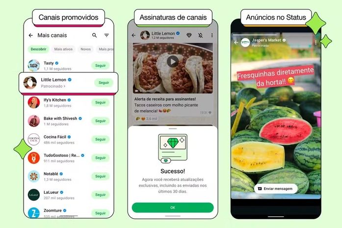 Veja como vão funcionar os anúncios e os canais com conteúdo pago no WhatsApp