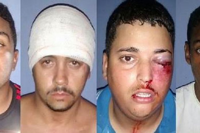 Acusados de assalto trocam tiros com a polícia e dois ficam feridos