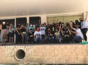 Manifestação foi realizada na manhã de hoje