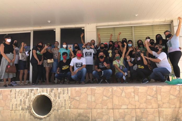 Manifestação foi realizada na manhã de hoje
