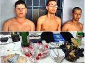 Trio preso acusado de tráfico de drogas