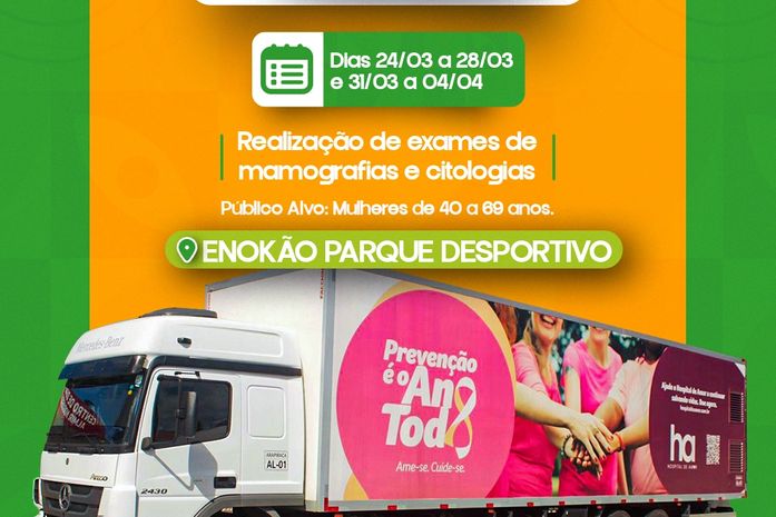 Carreta do Amor chega a Girau do Ponciano para oferecer exames gratuitos