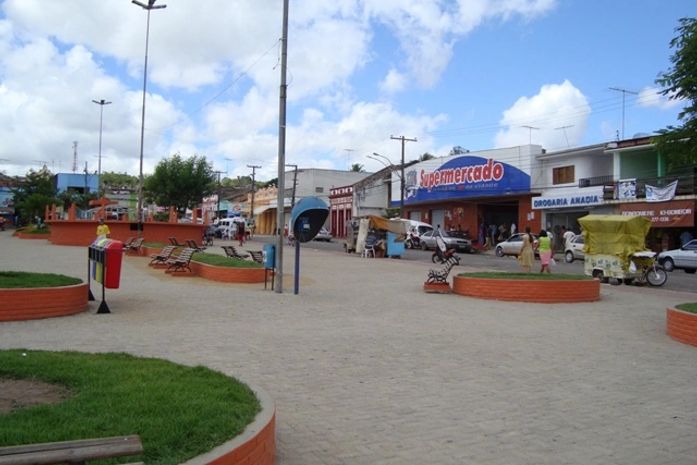 Praça central do município de Anadia