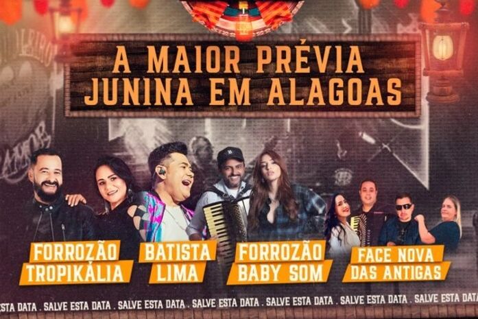 1°Lote ESGOTADO: Batista Lima, Forrozão Tropykália, Baby Som e Face Nova das Antigas; Palhoção da Serraria