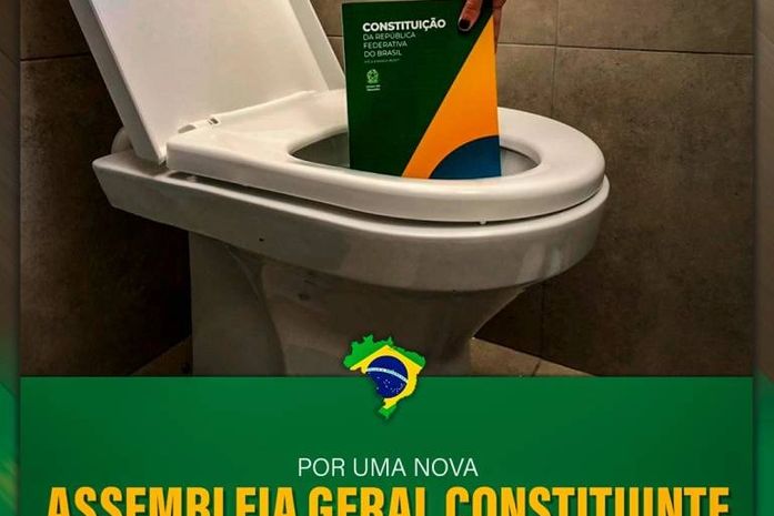 Bandidagem bolsonarista e Constituição na privada: a imagem do “novo” Brasil