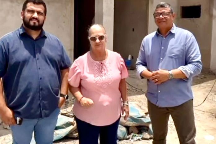 Leopoldina Amorim vista obras do Centro de Apoio à Educação e anuncia que inauguração será até o final ano