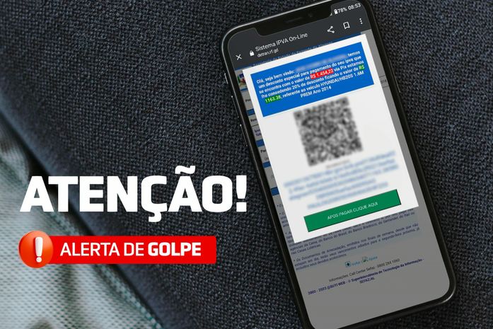 Fake: Sefaz alerta que é falso link compartilhado pelo Whatsapp informando que o pagamento do IPVA 2023 é por PIX
