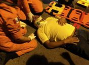 Silvânio Barbosa foi socorrido pelo Corpo de Bombeiros 