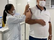 Prefeito George Clemente, de São Miguel dos Campos, recebe a 2ª dose da vacina contra a COVID-19